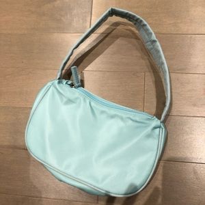 Blue baguette bag
